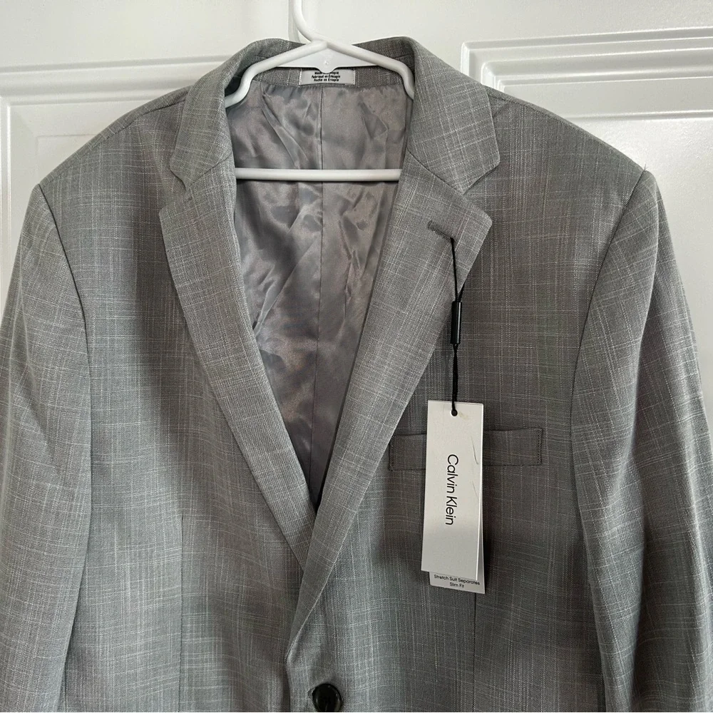 ✨Calvin Klein NWT Grey Blazer Sz 18